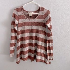 Striped long sleeve sweater!